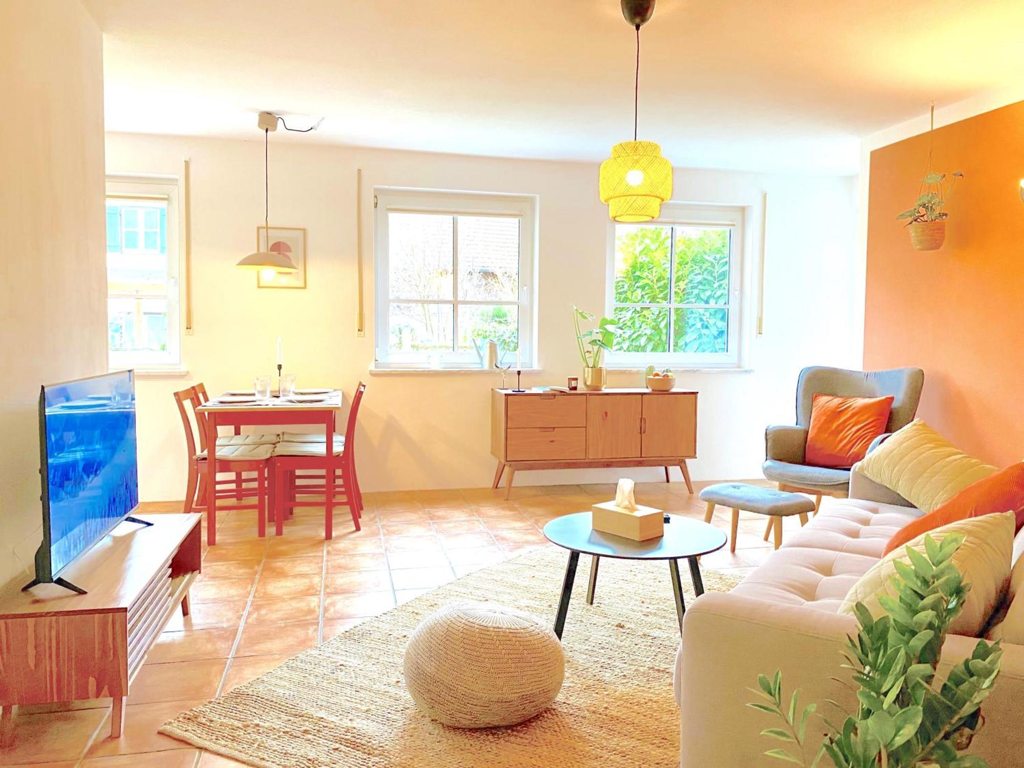 Snug Stays I 3 Zimmer Design Apartment Am See Mit Garten I Home Office I Highspeed Wifi Wessling Ngoại thất bức ảnh